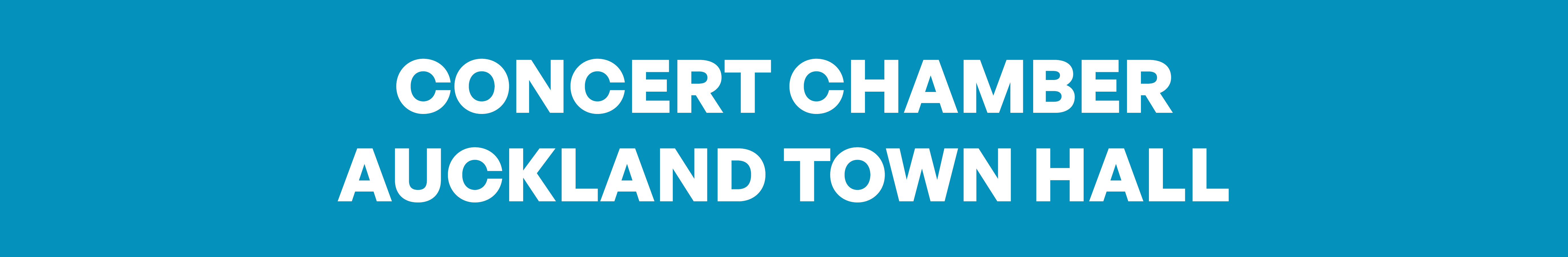 Venue   Headers   Concert   Chamber   Auckland   Town   Hall