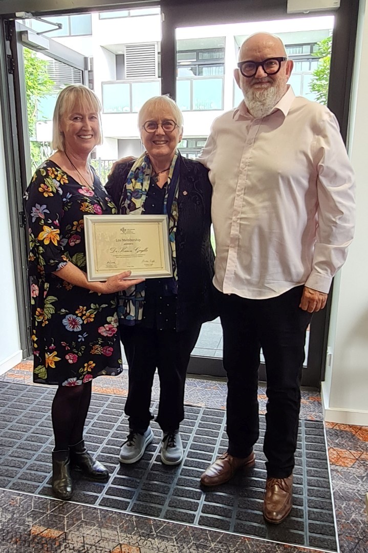 Karen  Receiving  Life   Membership