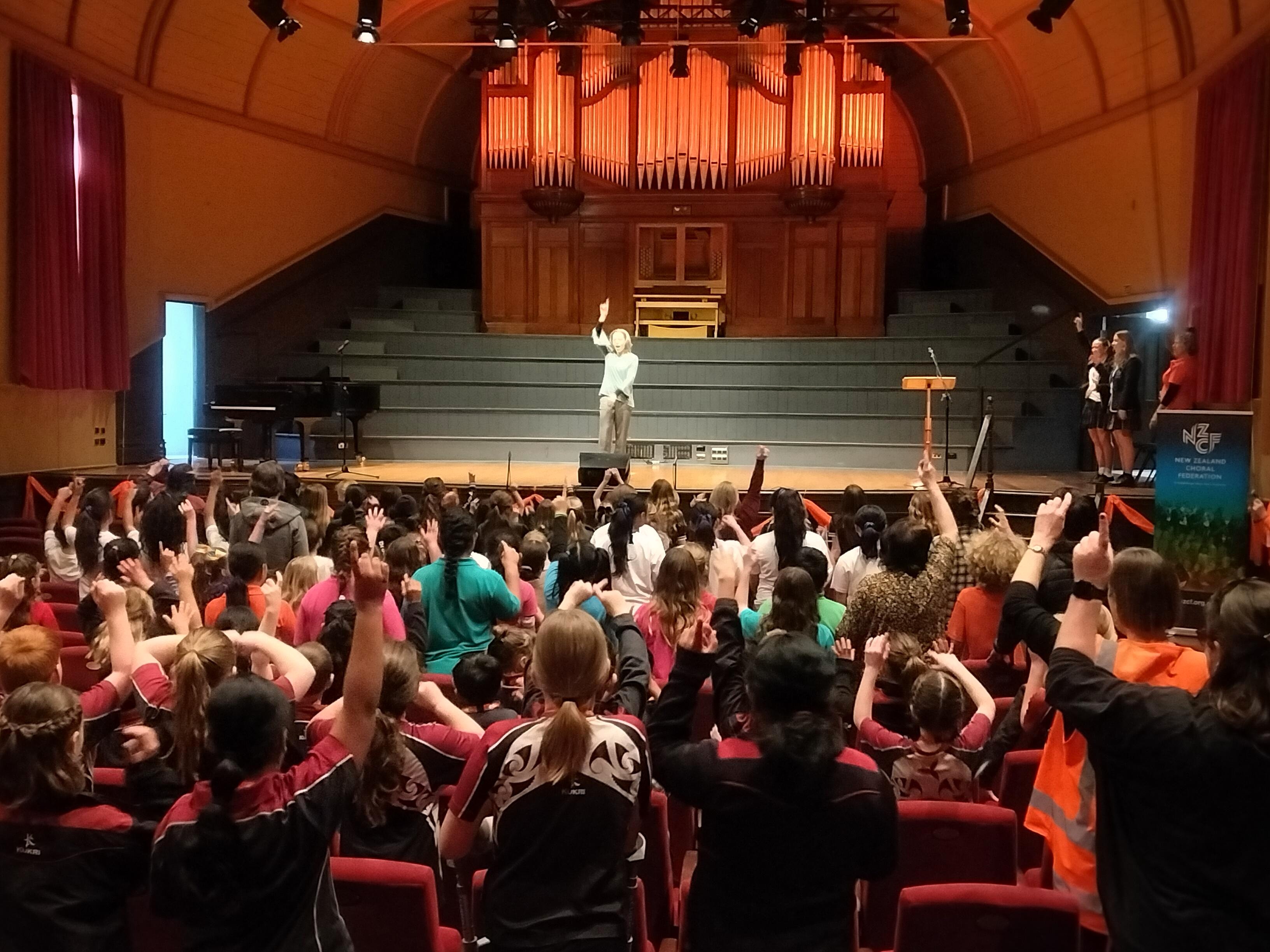 Adjudicator   Rosemary   Galton  Warming Up The Choirs