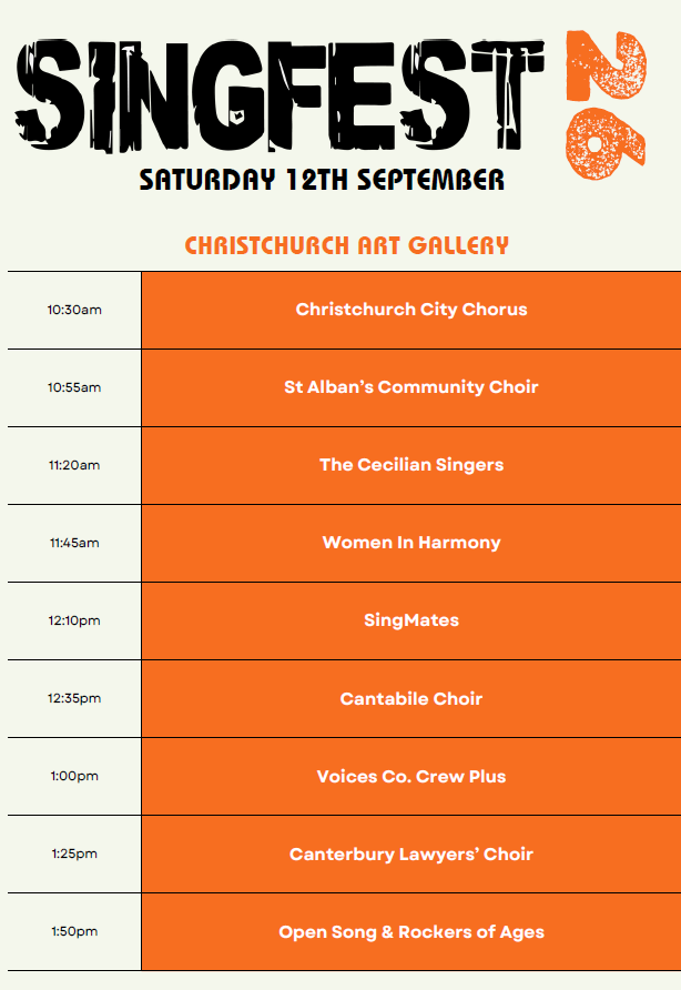 Chch Sing Fest Schedule