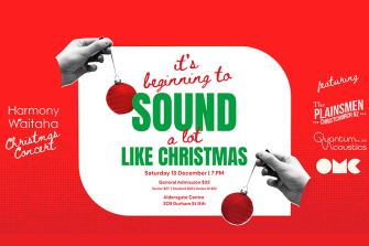 Harmony Waitaha: It's Beginning to Sound a Lot Like Christmas