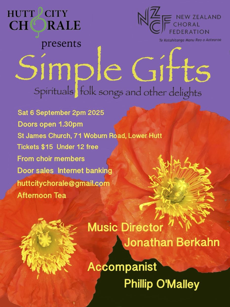 Hutt City Chorale: Simple Gifts