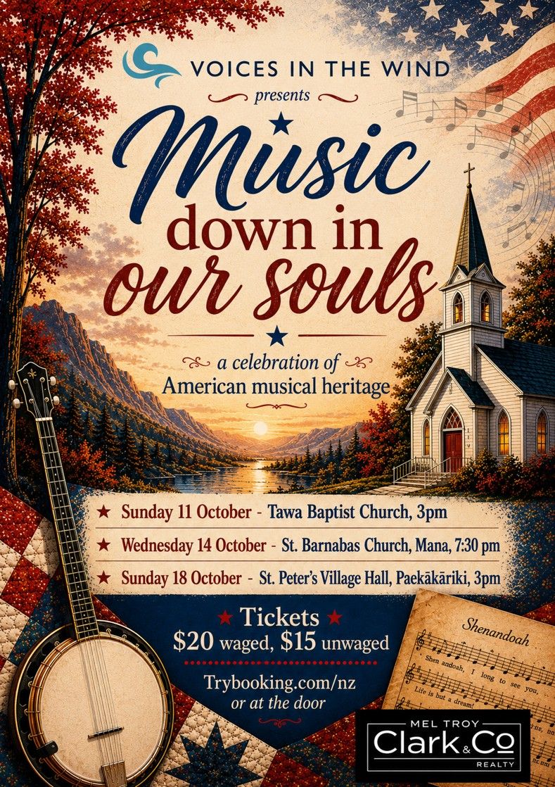 Voices in the Wind: Music Down in Our Souls in Tawa