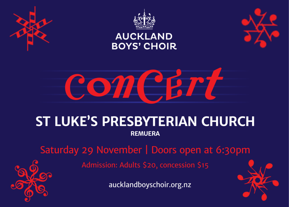 Auckland Boys' Choir: Christmas Concert 2025