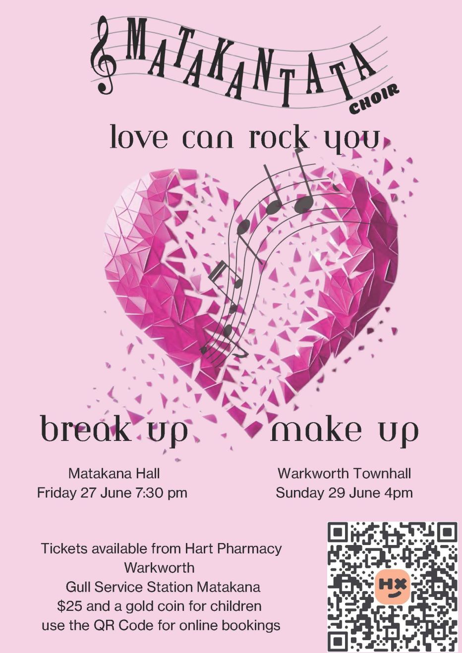 Matakantata Choir: Break Up, Make Up, Love can rock you
