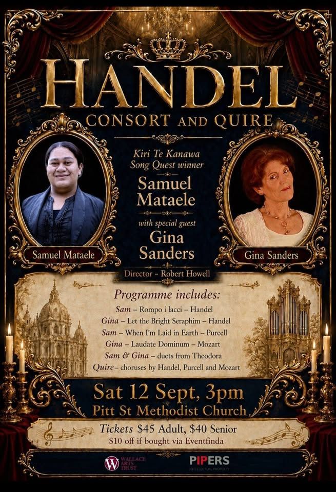 Handel Consort & Quire: with Samuel Mataele & Gina Sanders