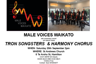 Male Voices Waikato: 30th Anniversary Concert