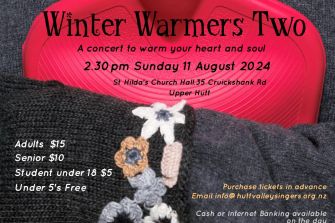 Hutt Valley Singers and Major Minors present Winter Warmers Two
