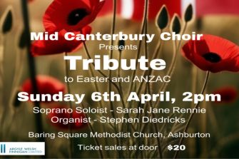 Mid Canterbury Choir: Tribute to Easter and Anzac