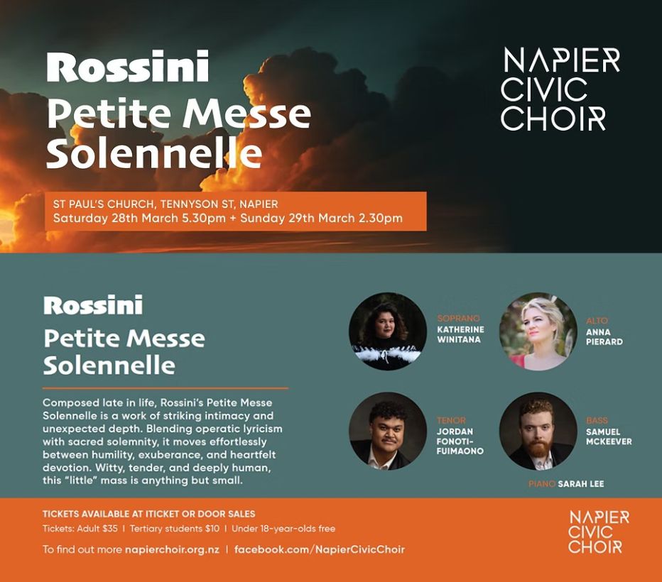 Napier Civic Choir: Rossini - Petite Messe Solennelle