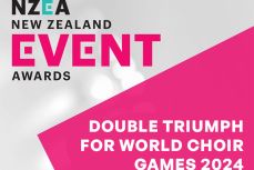 Double triumph for World Choir Games at NZ Events Association Awards