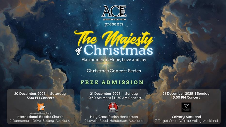Auckland Choral Ensemble: The Majesty of Christmas