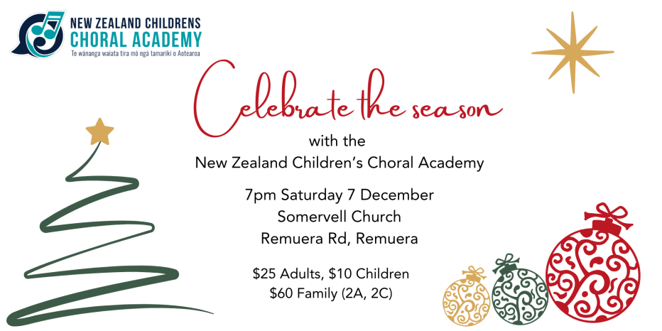 New Zealand Children's Choral Academy: Celebrate the Season